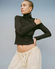 Bellevue Long Sleeve Turtleneck in Black by GIL RODRIGUEZ-Tops-GIL RODRIGUEZ-Idlewild