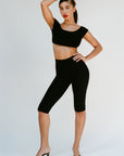 Capri Legging in Black by GIL RODRIGUEZ-Bottoms-GIL RODRIGUEZ-Idlewild