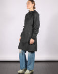Cargo Curve W Jacket in Black by RAINS-RAINS-Idlewild