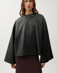 Cleo Recycled Leather Top in Black by Rodebjer-Jackets-Rodebjer-Idlewild