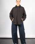 Clyde Padding Shirt Jacket in Black by Tibi-Tibi-Idlewild