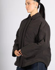 Clyde Padding Shirt Jacket in Black by Tibi-Tibi-Idlewild