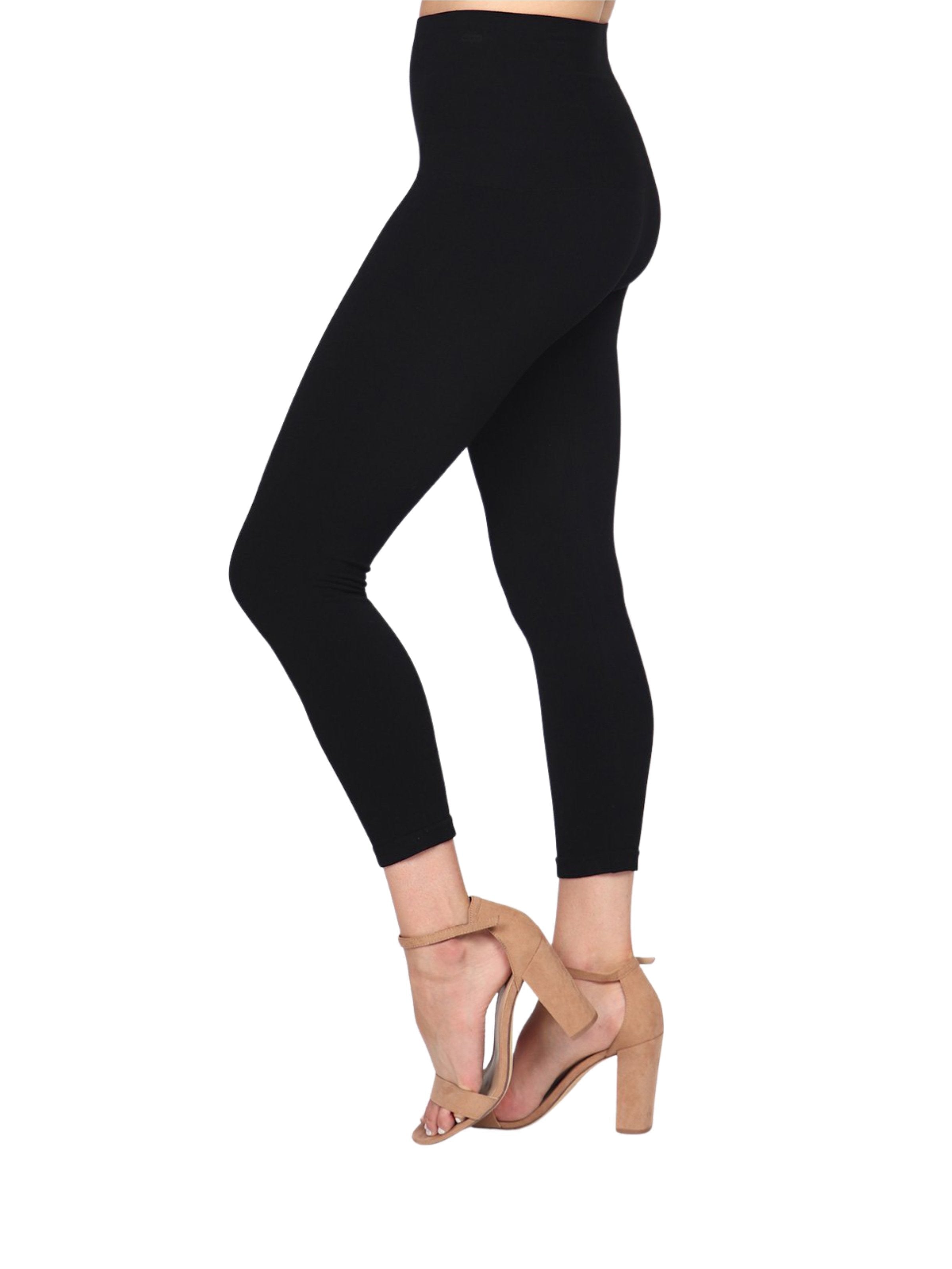 Spanx Women's Plus Size M Black Look At Me‎ Now Cropped Leggings Pant