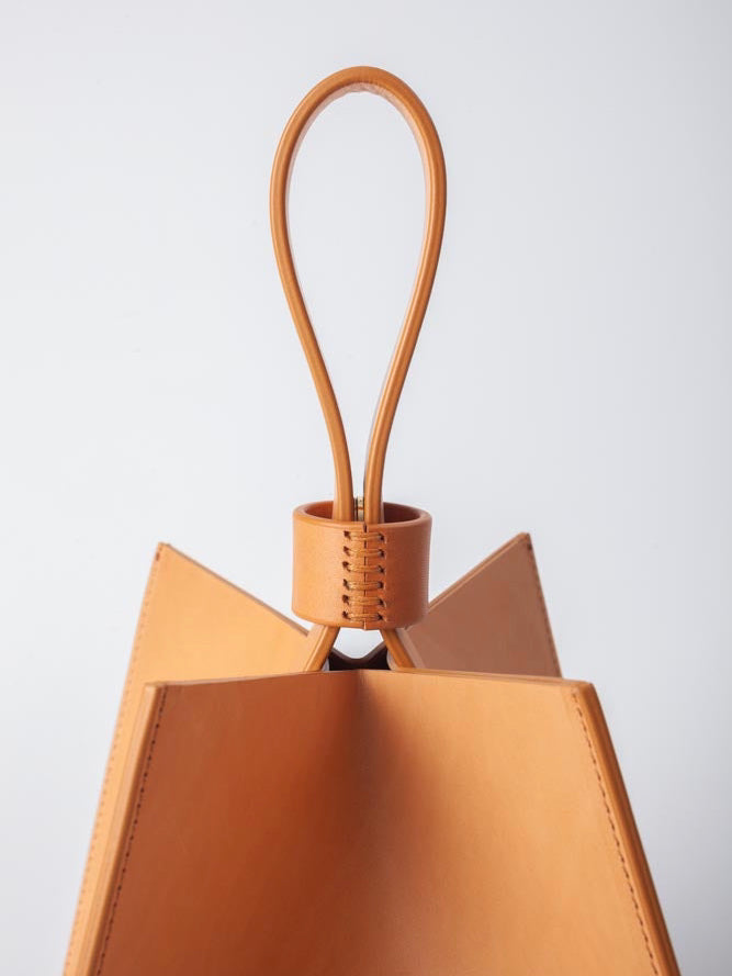 Bucket Bag, Natural & Copper