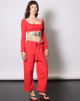 El Tigre Chiquito Crop Top in Tomate by GIL RODRIGUEZ-Tops-GIL RODRIGUEZ-Idlewild