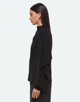 Scarf Long Sleeve Top in Black by Helmut Lang-Tops-Helmut Lang-Idlewild