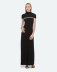 Soft Sash Maxi Dress in Black by Helmut Lang-Dresses-Helmut Lang-Idlewild