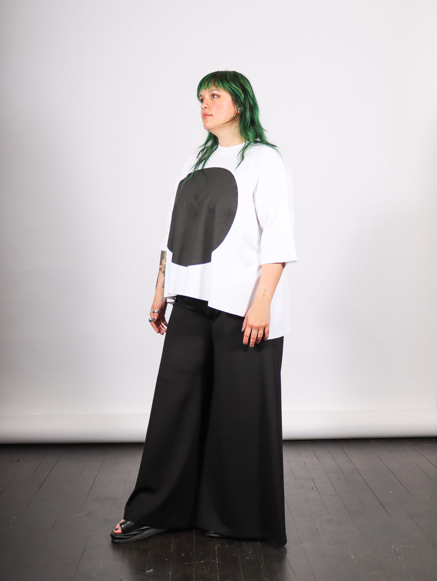 Orb Tee in White & Black by Planet-Idlewild