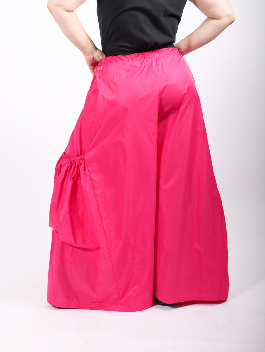 Nylon Big Pocket Pant in Pink by Planet-Idlewild