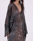 Kimono Midi in Emerald Grey by Sanctamuerte-Dresses-SANCTAMUERTE-Idlewild