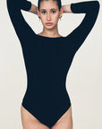 La Scala Bodysuit in Black by GIL RODRIGUEZ-Tops-GIL RODRIGUEZ-Idlewild