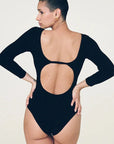 La Scala Bodysuit in Black by GIL RODRIGUEZ-Tops-GIL RODRIGUEZ-Idlewild