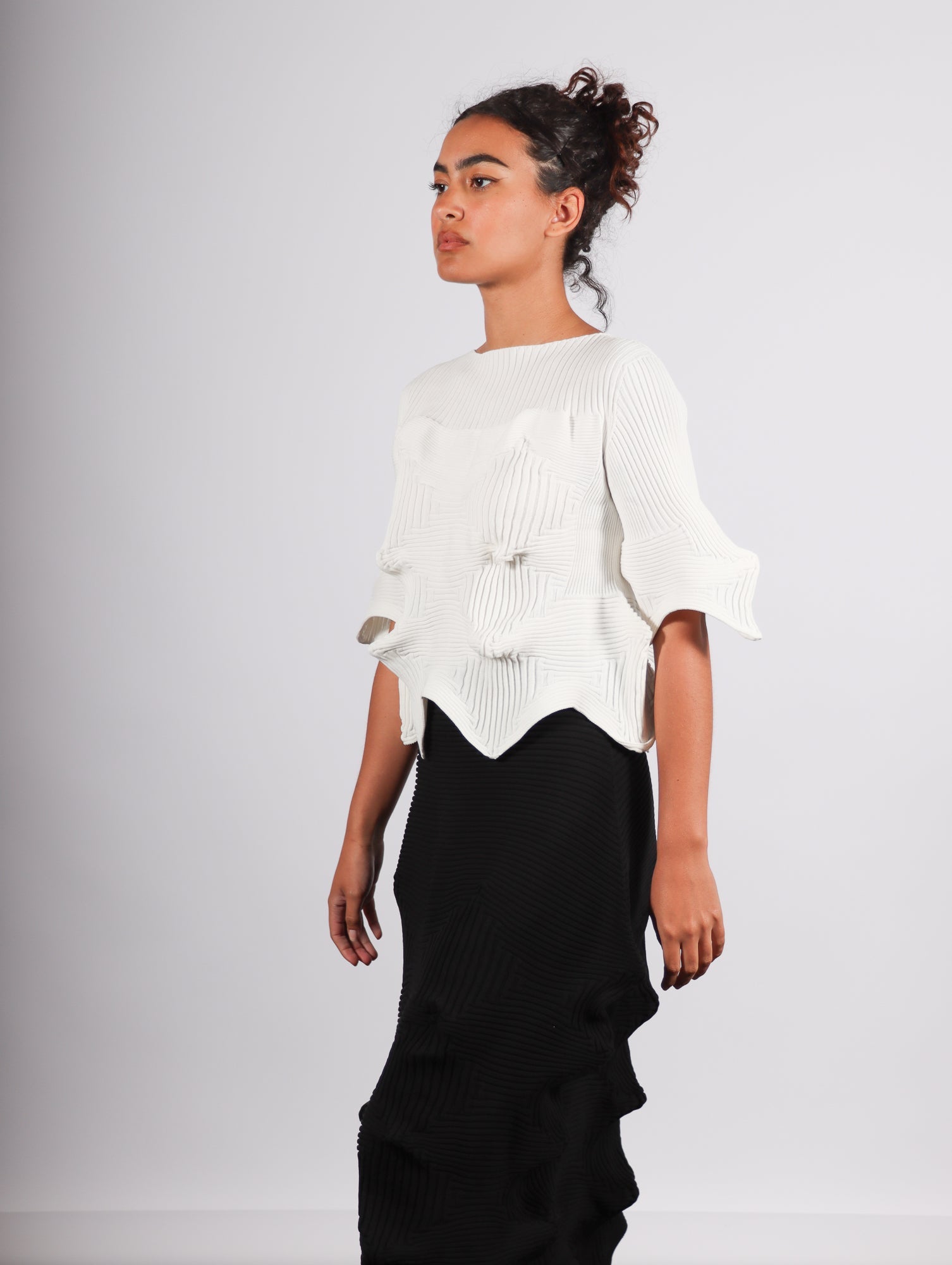 Linkage Top in Off White by Issey Miyake – Idlewild