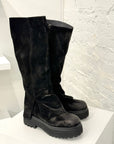 London Knee High Boot in Black by Lofina-Shoes-Lofina-Idlewild