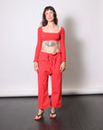 Lou Pant in Tomate by GIL RODRIGUEZ-Bottoms-GIL RODRIGUEZ-Idlewild