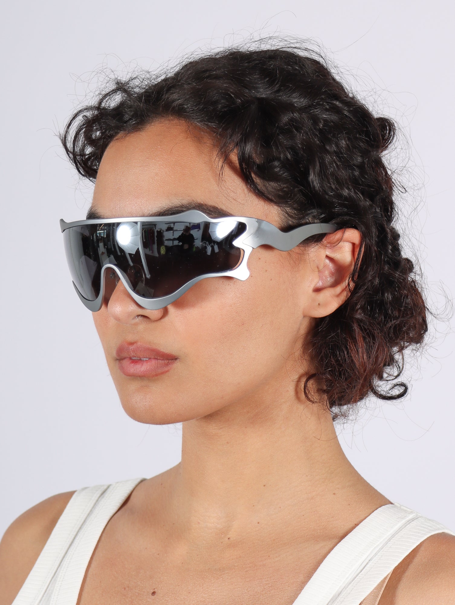 Octane Sunglasses in Metallic by Henrik Vibskov Idlewild