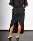 Open Skirt in Black by Calcaterra-Calcaterra-Idlewild