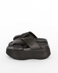Platform Sandal in Gasoline Nero by Lofina-Shoes-Lofina-Idlewild