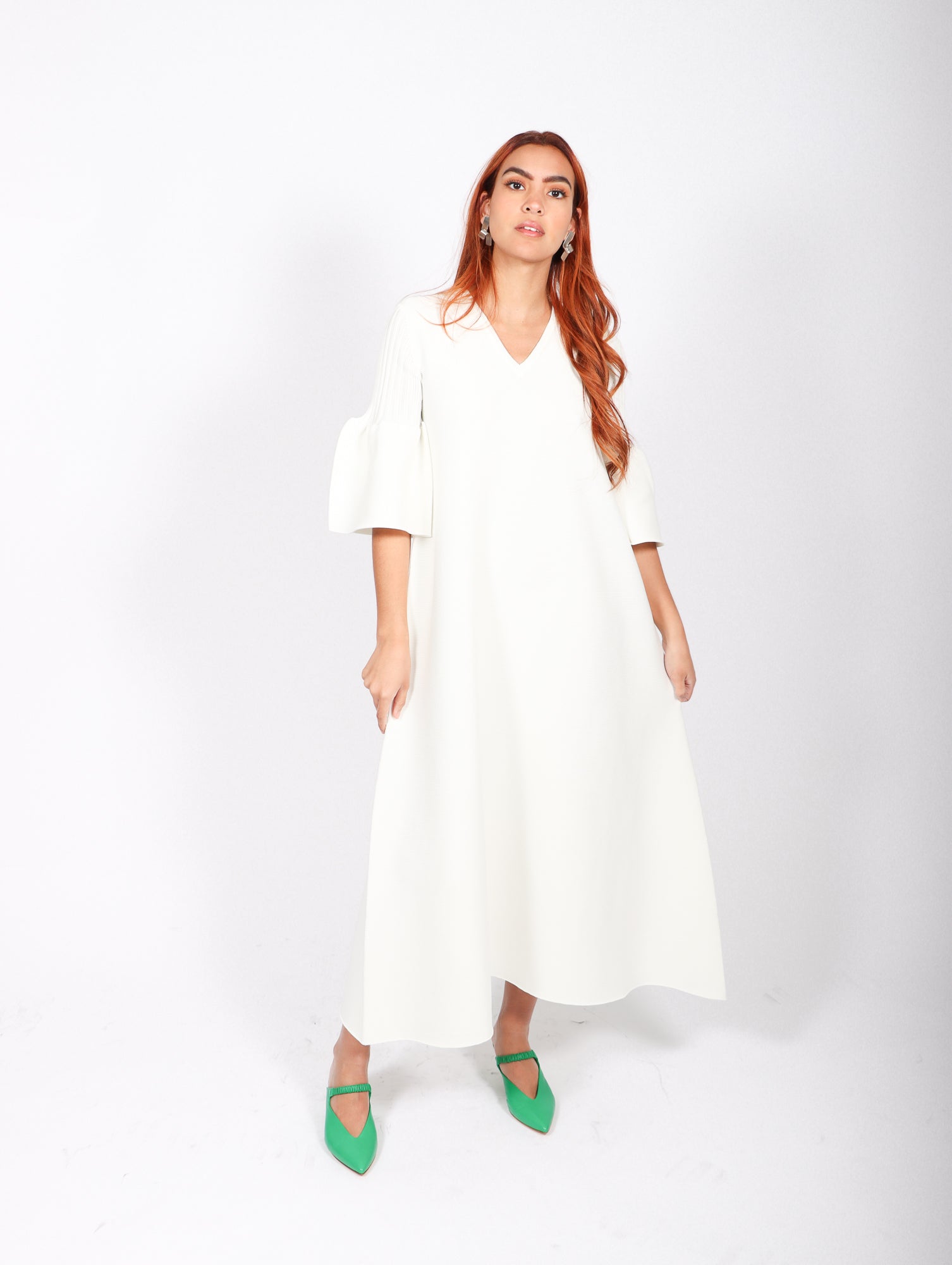 Pottery Kaftan Dress 1 in White by CFCL – Idlewild