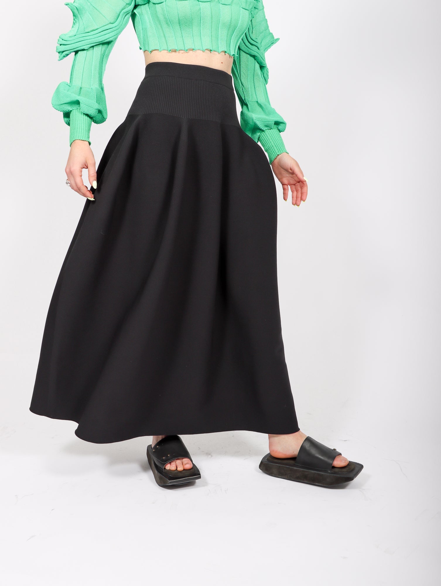 Pottery Skirt 1-2 in Black by CFCL