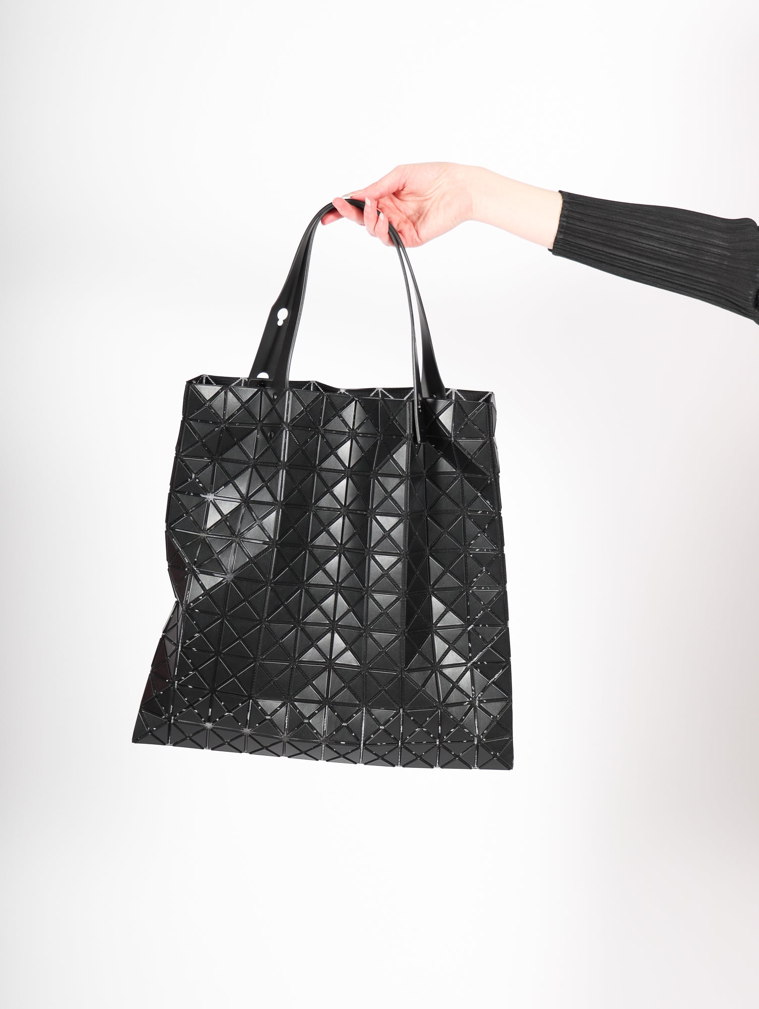 Prism Matte Tote Bag in Black by Bao Bao Issey Miyake Idlewild