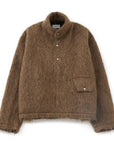 Pullover Shaggy Top in Brown by Tanaka Denim-Tops-TANAKA-Idlewild