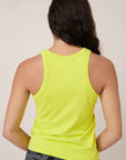 Racerback Singlet in Fluro Yellow by Kowtow-Tops-Kowtow-Idlewild