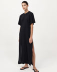 Relaxed Tee Dress in Black by St. Agni-Dresses-St. Agni-Idlewild