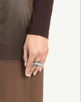 Rock Ring in Polished Palladio by MM6-MM6-Idlewild