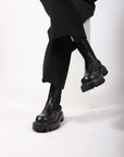 Shark Boot in Black by Mattia Capezzani-Idlewild