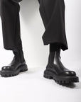 Shark Boot in Black by Mattia Capezzani-Idlewild