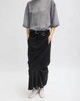 Sheer Wool Gauze Easy T in Heather Grey by Tibi-Tops-Tibi-Idlewild