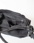 Small Moon Bag in Black by Miranda Kaloudis-Bags-MDK-Idlewild