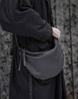 Small Moon Bag in Black by Miranda Kaloudis-Bags-MDK-Idlewild
