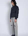 Straight Jean Trouser in Light Grey by Tanaka Denim-Bottoms-TANAKA-Idlewild