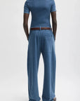 Stretch Denim Baby T in Classic Wash by Tibi-Tops-Tibi-Idlewild
