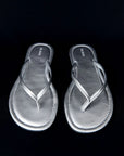 Thong Detail Slide in Silver by St Agni-Shoes-St. Agni-Idlewild