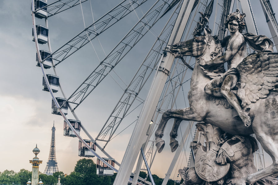 1000 Piece Puzzle in Rainy Ferris Wheel in Paris by Jessica Murray-Idlewild