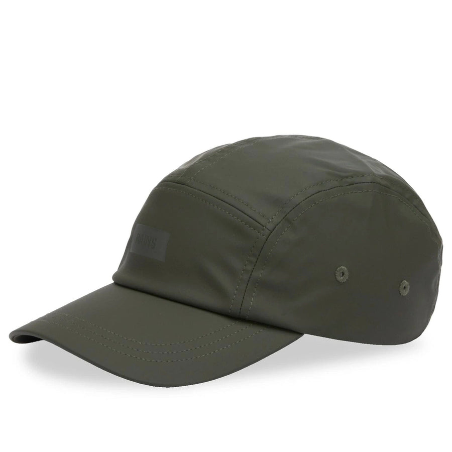 5 Panel Cap in Green by RAINS