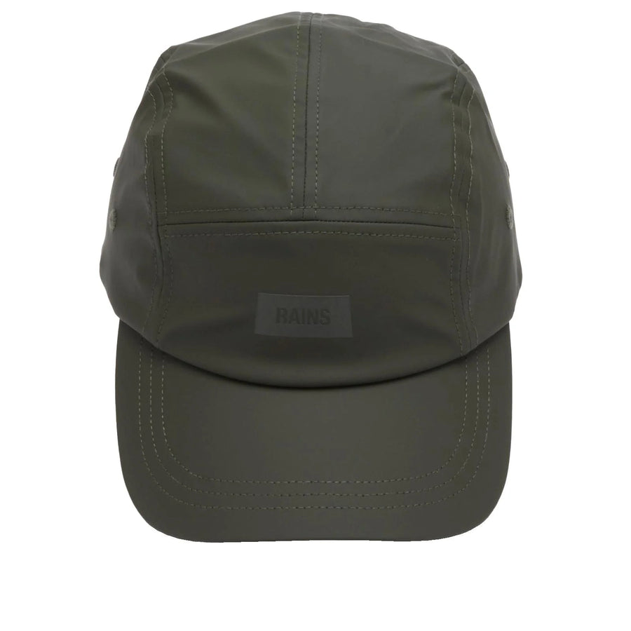 5 Panel Cap in Green by RAINS