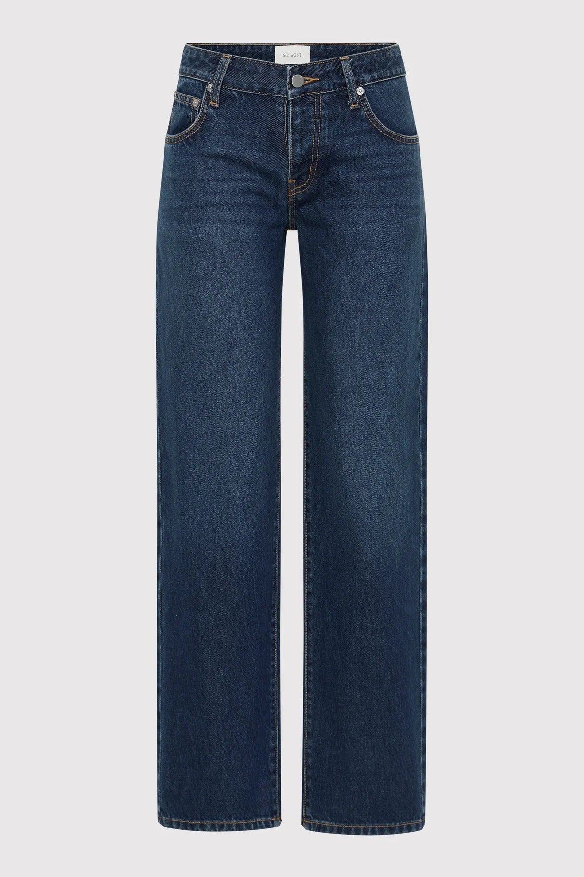 90s Low Rise Jeans in Dark Indigo by St. Agni-Bottoms-St. Agni-Idlewild