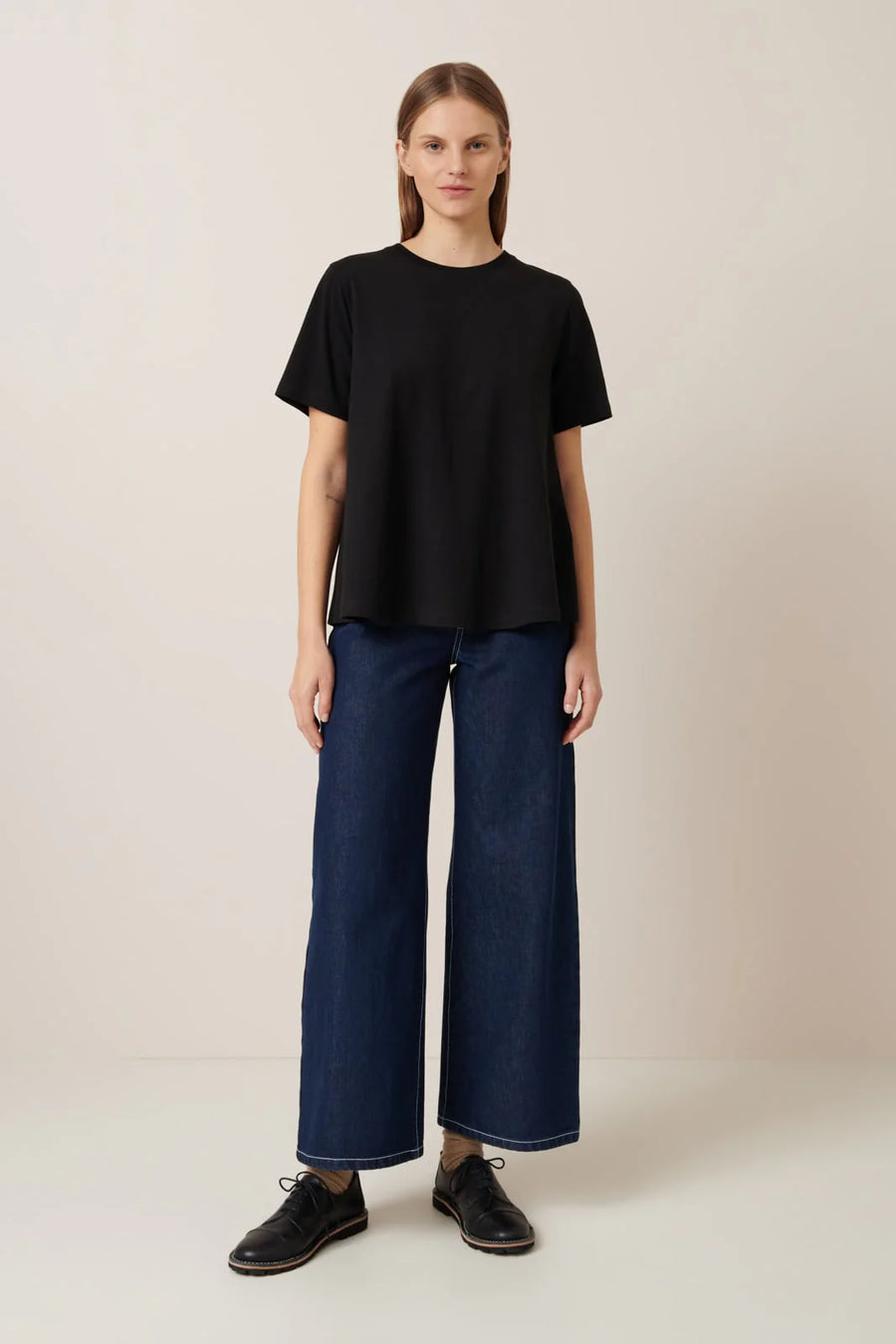 A-Line Tee in Black by Kowtow-Kowtow-Idlewild