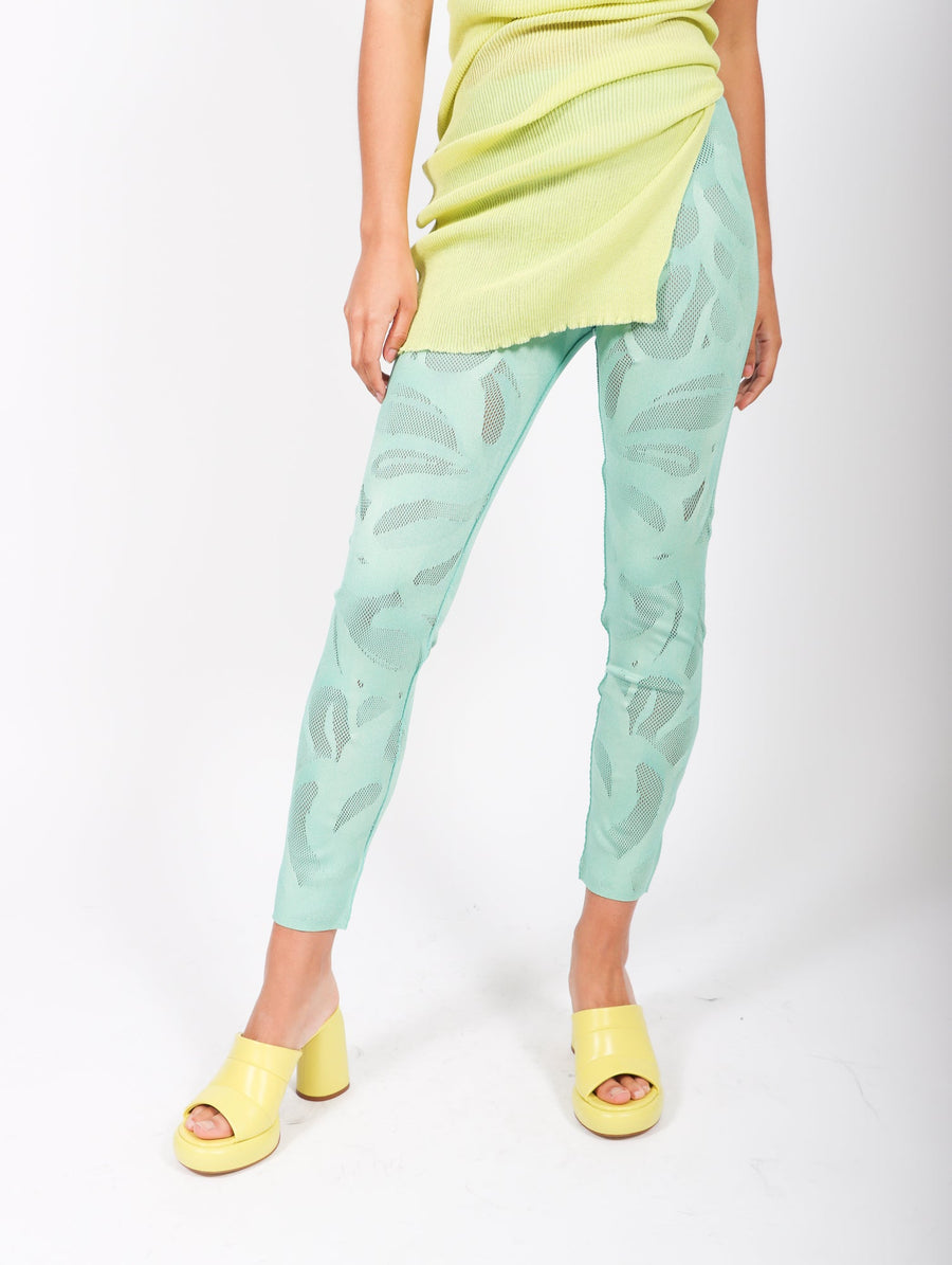A-POC Bloom Legging in Turquoise Blue by Pleats Please Issey Miyake-Pleats Please Issey Miyake-Idlewild