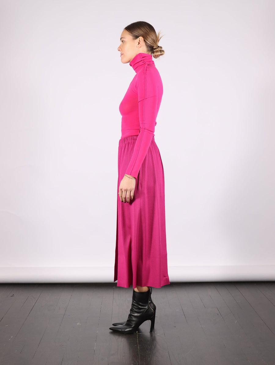 A-POC Bottoms in Magenta by Pleats Please Issey Miyake