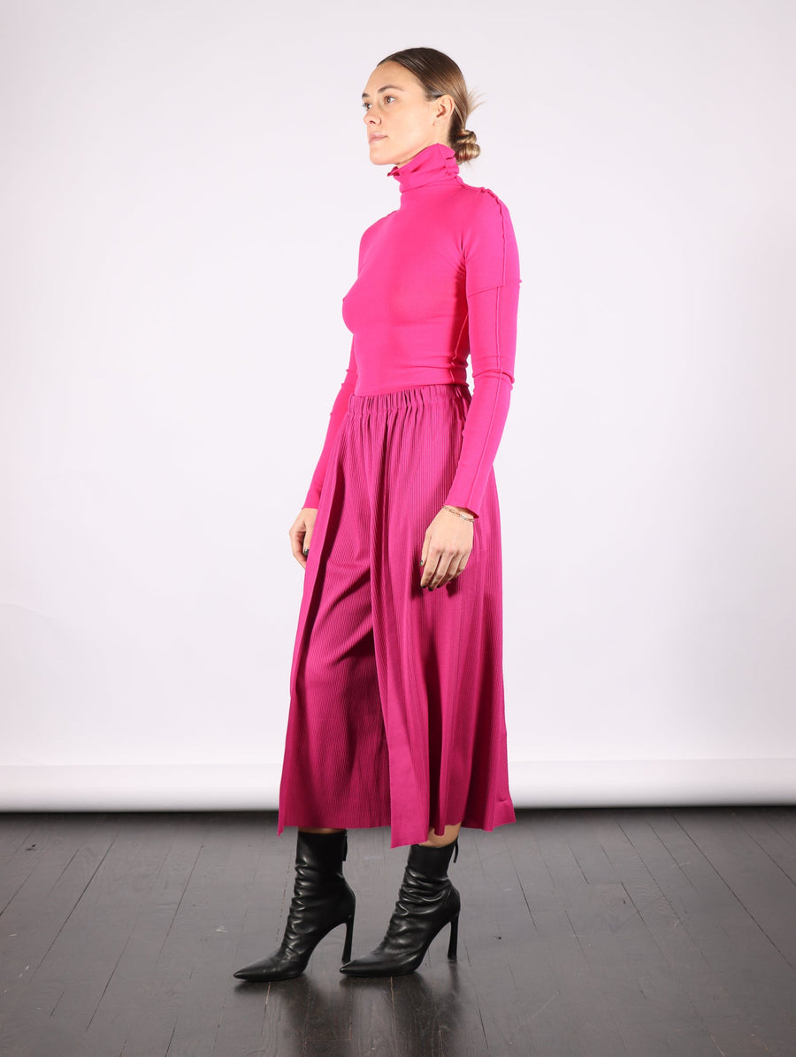 A-POC Bottoms in Magenta by Pleats Please Issey Miyake