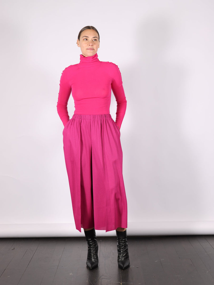 A-POC Bottoms in Magenta by Pleats Please Issey Miyake