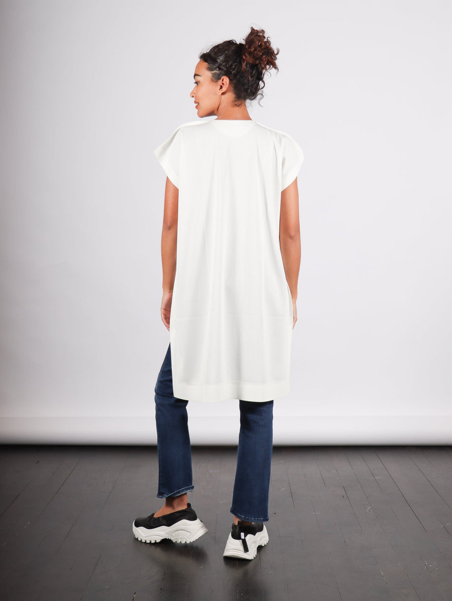 A-POC Form Tunic in Off White by Pleats Please Issey Miyake-Idlewild