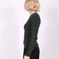 A-POC Skin Top in Green Charcoal by Pleats Please Issey Miyake