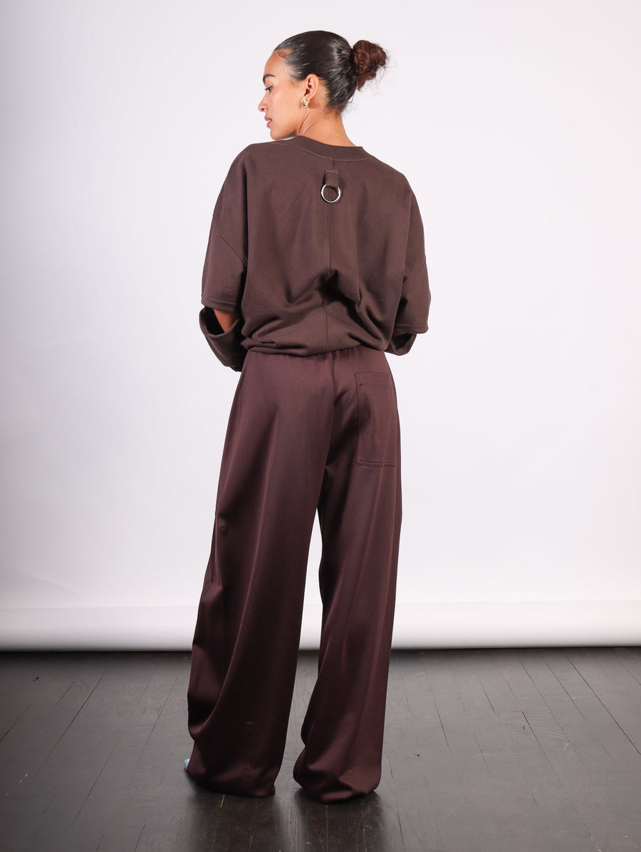 Active Knit Winslow Pant in Brown by Tibi-Idlewild