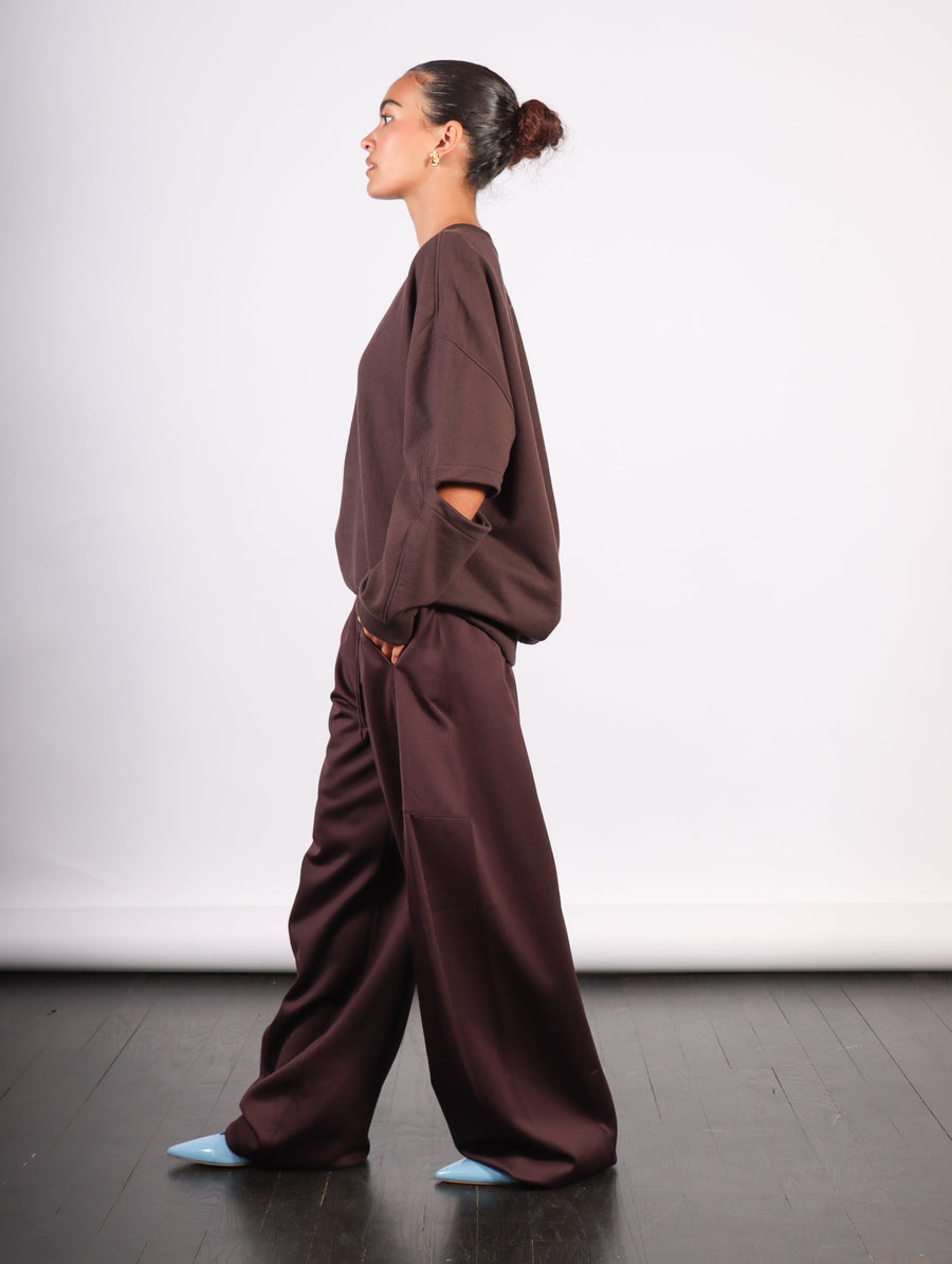 Active Knit Winslow Pant in Brown by Tibi-Idlewild